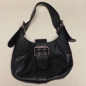 Furla Vintage Leather Buckle Shoulder Bag
